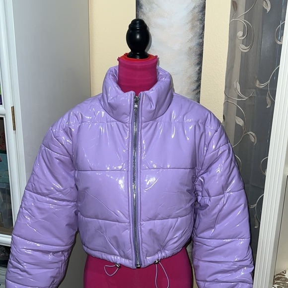 New lavender Puffer Jacket - Picture 1 of 12